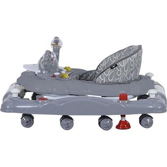 Sunny Baby 9228 Kiddy 8 Tekerlekli 3 Kademeli Oyuncaklı Müzikli Örümcek Yürüteç Gri