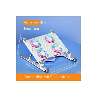 Autumn Facts Shop Katlanabilir Sessiz 1 Fanlı Alüminyum Laptop Soğutucu