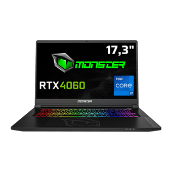 Monster Tulpar T7 V26.1.1 Harici GeForce RTX 4060 Intel Core i7 13700H 16 GB DDR5 1 TB SSD 17.3 inç FHD Windows 11 Home Gaming Laptop