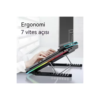 Demon Knight Sessiz Rgb Laptop Soğutucu