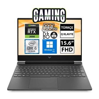 HP Victus 15 7N9S5EA05 Harici GeForce RTX 2050 Intel Core i5 13420H 32 GB DDR5 512 GB SSD 15.6 inç FHD Windows 11 Pro Gaming Laptop
