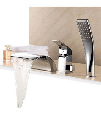 Fause KKB101 Pirinç Çiftli Aç Kapa Ankastre Yuvarlak Banyo Bataryası Krom