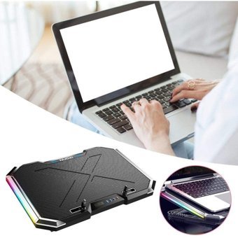 Nuoxi Q8 Mini 6 Fanlı Rgb 17.3 İnç Laptop Soğutucu