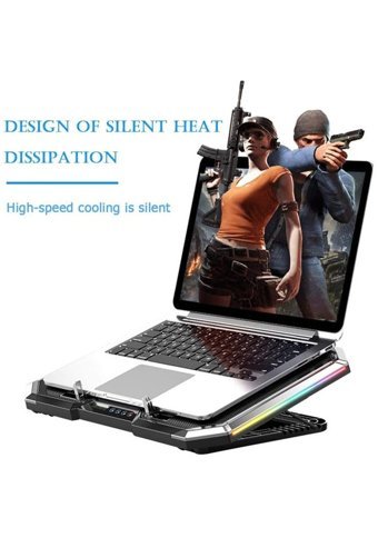 Nuoxi Q8 Mini 6 Fanlı Rgb 17.3 İnç Laptop Soğutucu