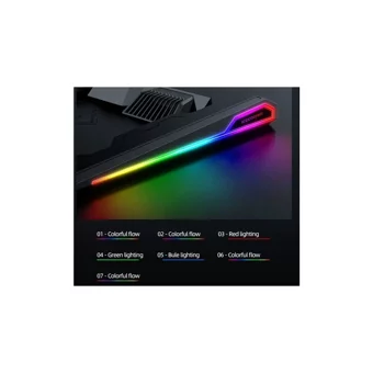 Coverzone 2100 Rpm Sessiz 2 Fanlı Rgb Metal 17 İnç Laptop Soğutucu