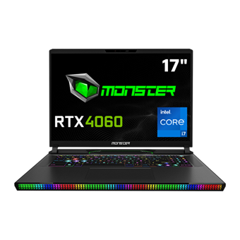 Monster SEMRUK S7 V9.1.1 Harici GeForce RTX 4060 Intel Core i7 13700HX 32 GB DDR5 1 TB SSD 17 inç FHD Windows 11 Home Gaming Laptop
