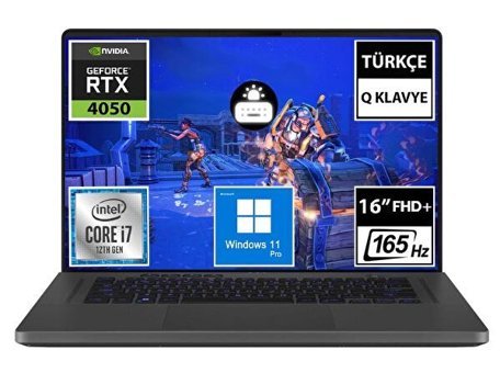 Asus ROG ZEPHYRUS G16 GU603ZU-N3020 Harici GeForce RTX 4050 Intel Core i7 12700H 32 GB DDR5 512 GB SSD 16 inç FHD Windows 11 Pro Gaming Laptop