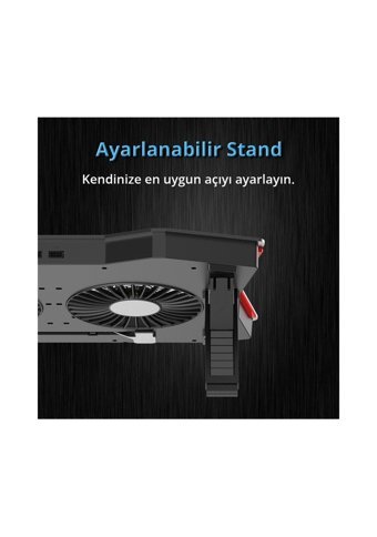 Juo Gt 1500 Rpm Mini 2 Fanlı Rgb Plastik 18 İnç Gaming Laptop Soğutucu