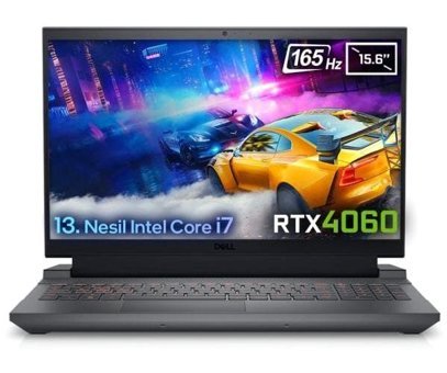 Dell Gaming G15 5530 G155530013U Harici GeForce RTX 4060 Intel Core i7 13650HX 16 GB DDR5 1 TB SSD 15.6 inç FHD Ubuntu Gaming Laptop