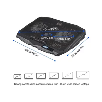 Boblov S-18 Sessiz 4 Fanlı Plastik 15.6 İnç Laptop Soğutucu