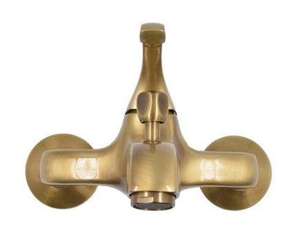 Emmevi ART. 76001 Pirinç Çiftli Aç Kapa Solo Yuvarlak Banyo Bataryası Bronz