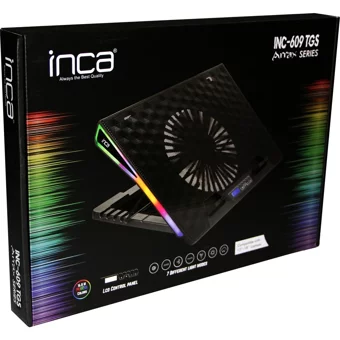 Inca Inc-609Tgs 800 Rpm Mini 5 Fanlı Rgb 18 İnç Gaming Laptop Soğutucu