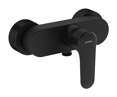Vitra A4272636 Krom Kaplama Çiftli Aç Kapa Ankastre Kare Banyo Bataryası Siyah