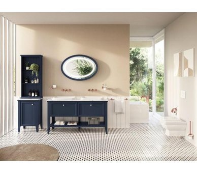 Artema A4086826 Pirinç Çiftli Aç Kapa Ankastre Kare Banyo Bataryası Bakır