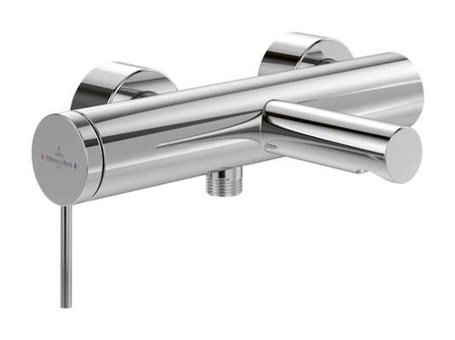 Villeroy & Boch Pirinç Çİftli Aç Kapa Solo Kare Banyo Bataryası Krom