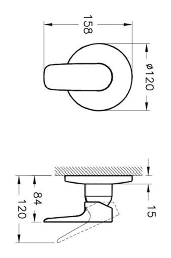 Vitra A4225223 Pirinç Çiftli Aç Kapa Ankastre Kare Banyo Bataryası Altın