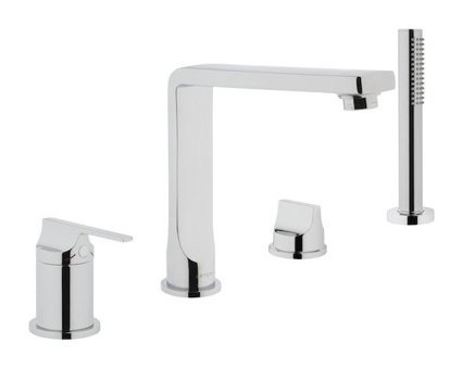 Artema A42529 Krom Kaplama Çiftli Aç Kapa Ankastre Kare Banyo Bataryası Krom