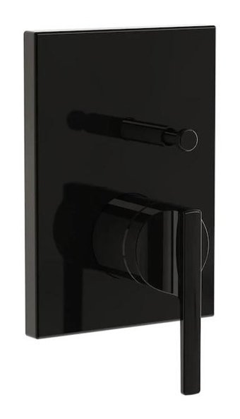 Artema A4283839 Pirinç Tekli Aç Kapa Ankastre Kare Banyo Bataryası Siyah