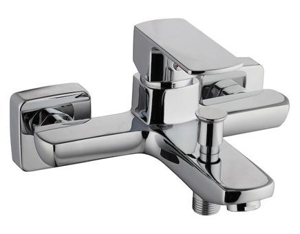 Bien Salvo Pirinç Çiftli Aç Kapa Solo Kare Banyo Bataryası Krom
