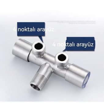 Eternal Luck AİRRON Çelik Çiftli Aç Kapa Solo Kuğu Banyo Bataryası Gümüş
