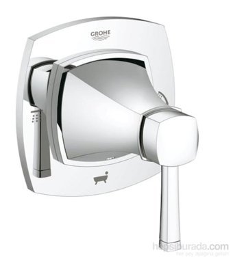 Grohe 19942000 Krom Kaplama Tekli Aç Kapa Ankastre Kare Banyo Bataryası Krom
