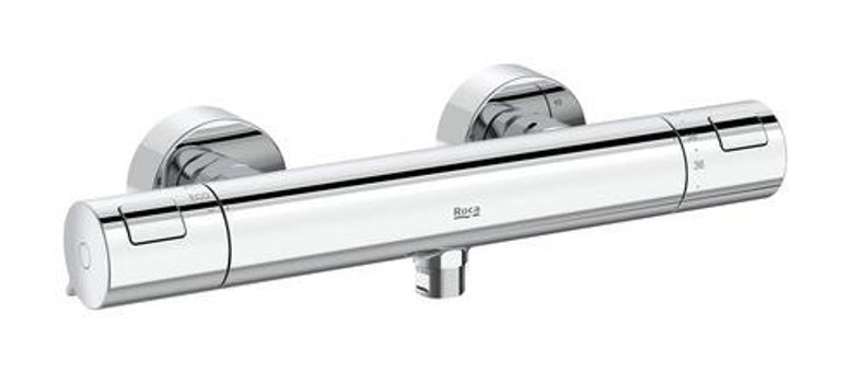 Roca Pirinç Çiftli Aç Kapa Dereceli Solo Kare Banyo Bataryası Krom