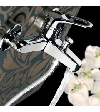 İnventa Pirinç Çiftli Aç Kapa Yarı Ankastre Kare Banyo Bataryası Krom