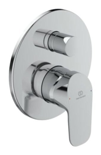 Ideal Standard Ceraflex Pirinç Tekli Aç Kapa Ankastre Kare Banyo Bataryası Krom