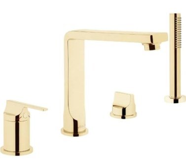 Artema A4252923 Pirinç Çiftli Aç Kapa Banyo Bataryası Altın