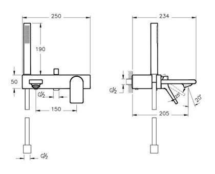 Vitra A4233433 Pirinç Çiftli Aç Kapa Solo Kare Banyo Bataryası Altın