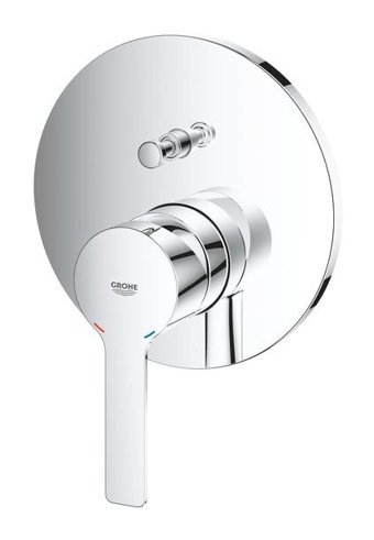 Grohe Lineare Krom Kaplama Tekli Aç Kapa Ankastre Kare Banyo Bataryası Krom