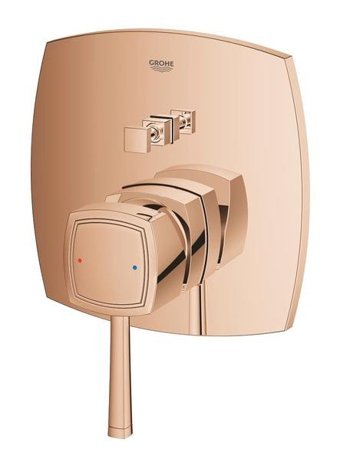 Grohe 24068DA0 Krom Kaplama Tekli Aç Kapa Yarı Ankastre Kare Banyo Bataryası Krom