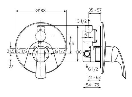 Ideal Standard Tonic Pirinç Tekli Aç Kapa Solo Banyo Bataryası Krom