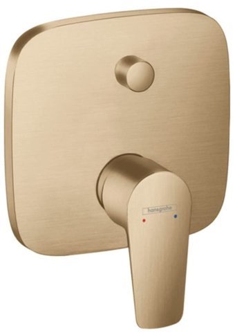 Hansgrohe Talis E Pirinç Tekli Aç Kapa Ankastre Kare Banyo Bataryası Bronz