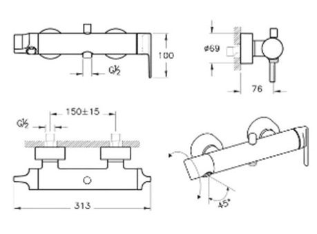 Vitra A4248823 Pirinç Çiftli Aç Kapa Solo Kare Banyo Bataryası Krom