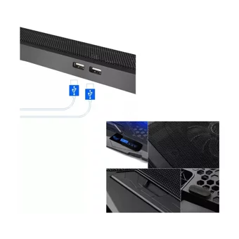 Exeo 1500 Rpm Mini 4 Fanlı Plastik 17 İnç Gaming Laptop Soğutucu