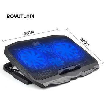 Exeo 1500 Rpm Mini 4 Fanlı Plastik 17 İnç Gaming Laptop Soğutucu