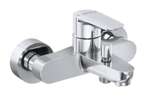 Artema A43059 Pirinç Çiftli Aç Kapa Solo Kare Banyo Bataryası Krom