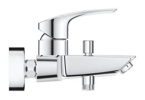 Grohe Eurosmart Krom Kaplama Çiftli Aç Kapa Yarı Ankastre Kare Banyo Bataryası Krom