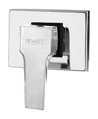 Newarc Aqua Pirinç Çiftli Aç Kapa Ankastre Kare Banyo Bataryası Krom