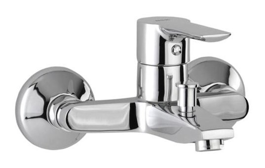 Neomix Alamera Pirinç Çiftli Aç Kapa Solo Kare Banyo Bataryası Krom