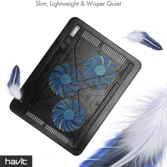 Havit Hv-F2056 1100 Rpm Sessiz 3 Fanlı Plastik 17 İnç Laptop Soğutucu