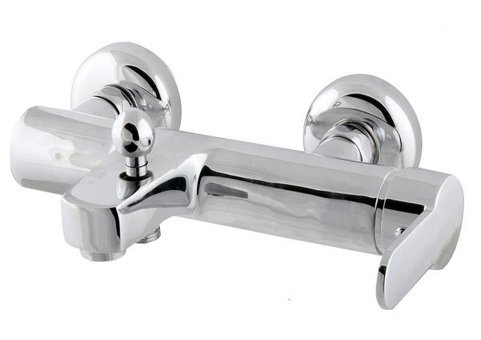 Kupp Pirinç Çiftli Aç Kapa Yarı Ankastre Kare Banyo Bataryası Krom