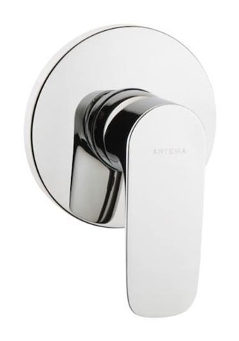 Artema A42252 Pirinç Çiftli Aç Kapa Ankastre Kare Banyo Bataryası Krom