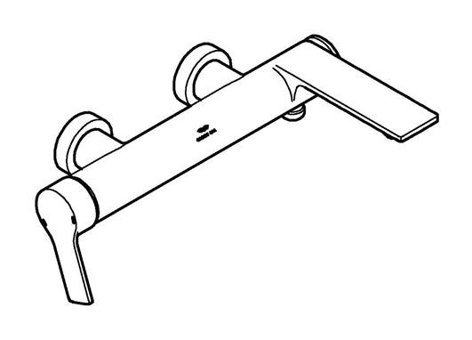 Grohe 32826001 Krom Kaplama Çiftli Aç Kapa Yarı Ankastre Kare Banyo Bataryası Krom