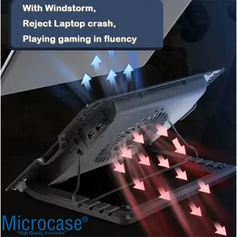 Microcase Al3496 2 Fanlı 17 İnç Laptop Soğutucu
