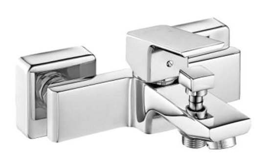 E.C.A 469 Krom Kaplama Çiftli Aç Kapa Solo Kare Banyo Bataryası Krom