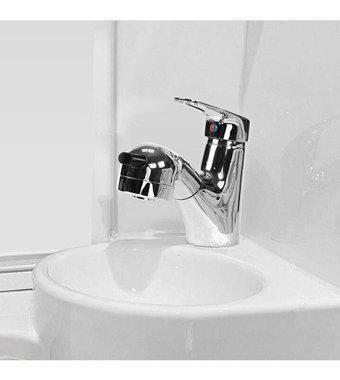 Magideal Suntek Pirinç Çiftli Aç Kapa Solo Kuğu Banyo Bataryası Krom
