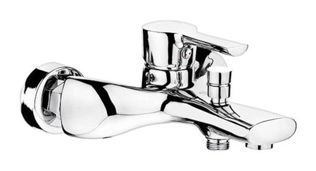 Hay Armatür Silver Krom Kaplama Çiftli Aç Kapa Yarı Ankastre Kuğu Banyo Bataryası Krom