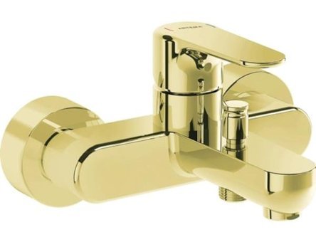 Artema A4272523 Pirinç Çiftli Aç Kapa Ankastre Kare Banyo Bataryası Altın